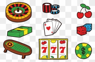 Roulette Table Icons Vector - Vector Graphics Clipart
