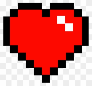 Transparent Minecraft Clip Art - Heart 8 Bit Png