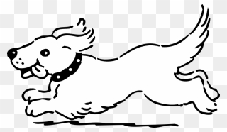 Sticking Tongue Out Cartoon 15, - Clip Art Dog Running - Png Download