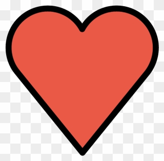 Heart Suit Emoji Clipart - Health Heart - Png Download