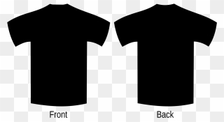 Blank Shirt Template Black Clipart