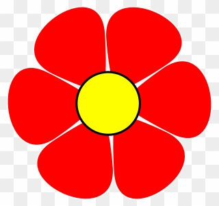 Flower Clipart Red - Png Download