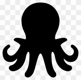 Octopus Clip Art Vector Graphics Silhouette Image - Octopus Icon Png Transparent Png