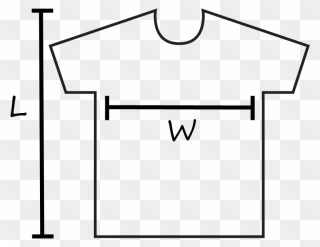 Transparent Tshirt Template Png - T Shirt Size Chart Template Clipart
