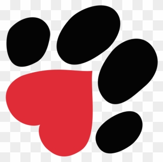 Heart Paw Shape - Humane Society Memphis Logo Clipart