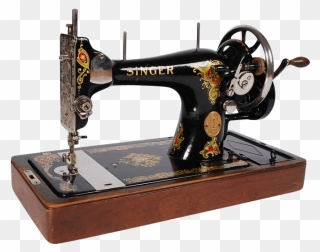 Transparent Sewing Machine Clip Art - Old Sewing Machine Png