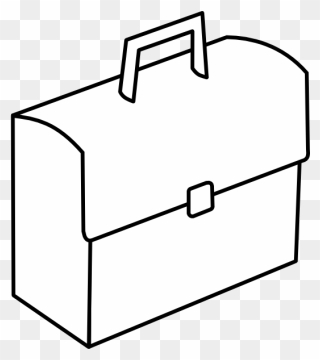Briefcase Clipart Black And White - Png Download