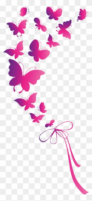 Butterfly Euclidean Vector Clip Art - Pink Butterfly Png Hd Transparent Png