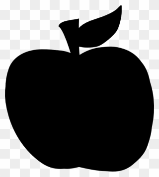 Apple Computer Icons Clip Art - Silhouette Apple Clipart - Png Download