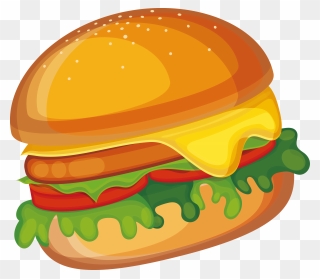 Cheeseburger Hamburger Fast Food - Burger Clipart Png Transparent Png