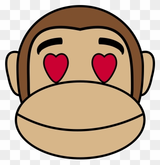 Iphone Emoji Clipart - Clipart Monkey Love - Png Download