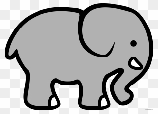 Cartoon Clipartblack Com Animal - Elefant Clipart - Png Download