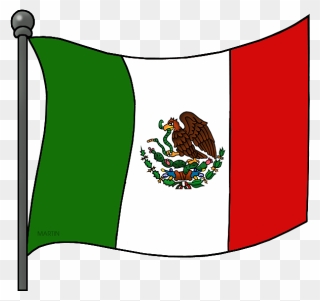 Flags Clipart Fiesta, Flags Fiesta Transparent Free - Mexico Flag Drawing Easy - Png Download