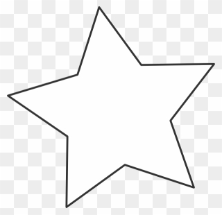 Transparent Stars Clipart Black And White - Transparent Background White Star Icon Png