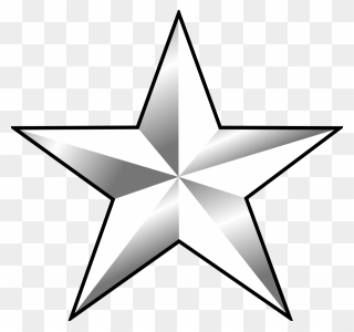 One - 1 Star General Rank Clipart