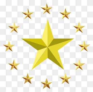Star Europe Clip Art - Transparent Background Gold Star Png