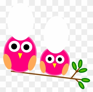 Little Owl Clipart - Big And Small Clipart - Png Download