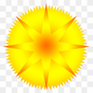 Image Of Star With Rays - Epson Spur Gear Clipart