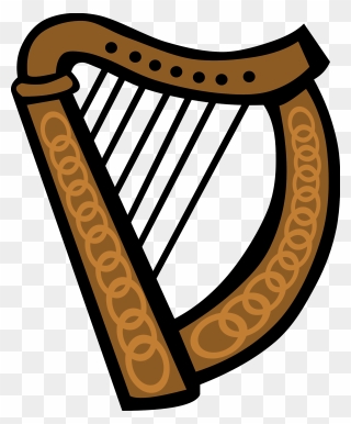 Onlinelabels Clip Art Celtic - Irish Harp Clip Art - Png Download