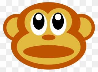 Clipart Monkey Face Clipartfest - Monkey Face Clipart - Png Download