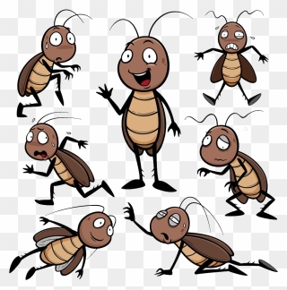 Roach Drawing Butter - Cartoon Cockroach Drawing Clipart