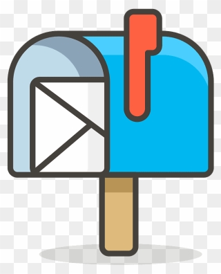 Open Mailbox With Raised Flag Emoji Clipart - Mailbox Emoji - Png Download