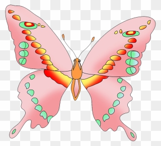 Pink Butterfly Clipart - Swallowtail Butterfly - Png Download