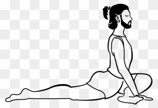 Yoga Poses Drawings Clipart Clip Art Transparent Yoga - Clip Art - Png Download