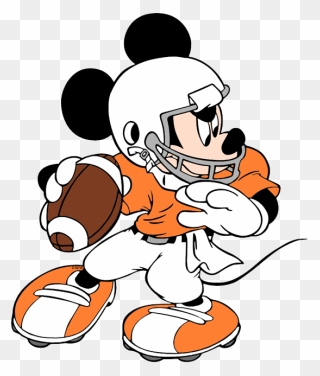 Disney Clip Art Galore - Mickey Mouse Football Clipart - Png Download