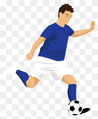 Soccer Player Clipart - Soccer Football Clipart - Png Download