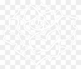 White Flower Svg Clip Arts - Sketch - Png Download