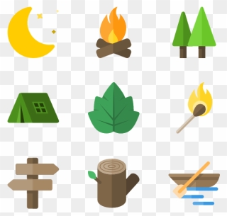 Hiker Cliparts Transparent - Hiking Icons - Png Download