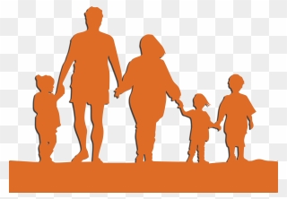 Family Holding Hands Child Clip Art - Family Holding Hands Clipart - Png Download