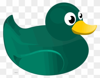 Duck Clipart - Clip Art Green Duck - Png Download