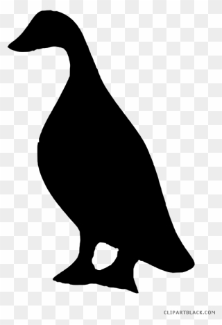 Duck Silhouette Animal Free Black White Clipart Images - Duck - Png Download