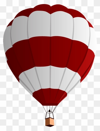 Black And White Clipart Hot Air Balloon - Png Download (#5496259 ...