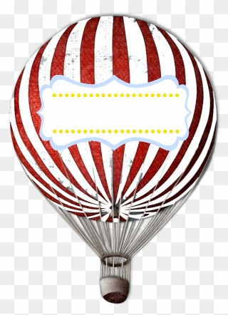 Vintage Hot Air Balloon Vector - Printable Vintage Hot Air Balloon Clipart