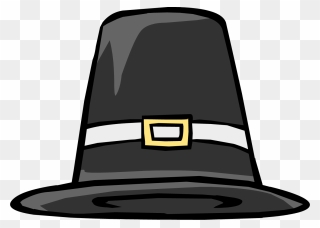 Funny Thanksgiving Clipart - Pilgrim Hat Transparent Background - Png Download