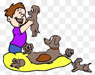 Puppy Dog Clipart Png - Playing Puppies Clipart Transparent Png