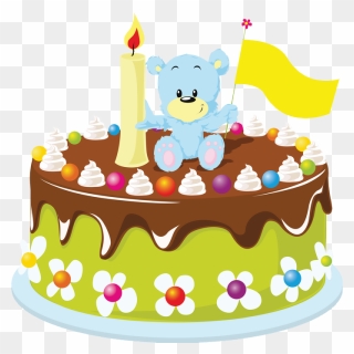 Gâteau D"anniversaire Enfant - Happy Birthday Cartoon Cake Clipart