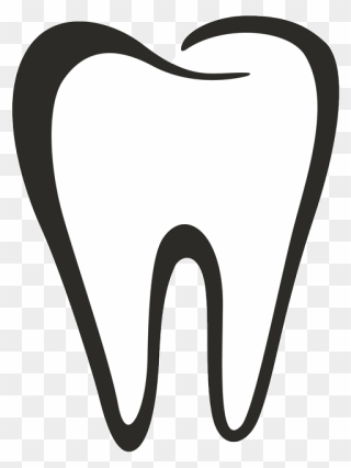 Clip Art Tooth Outline - Png Download