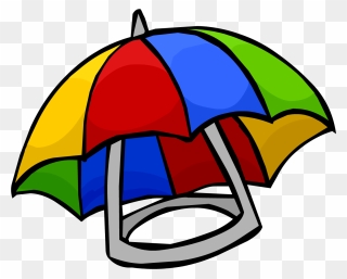 Club Penguin Clip Art - Umbrella Hat Png Transparent Png
