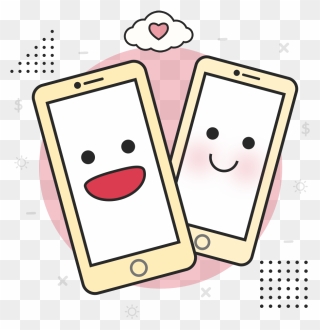 Clipart Dating App Jpg Freeuse Library Best Custom - Cartoon - Png Download