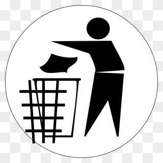 Put Your Trash In The Bin Clipart