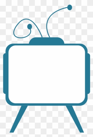 Blue Tv Receiver Vector Image Clipart