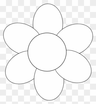 Free Flower Six Petals Black Outline - City Of Whittlesea Clipart