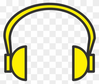 Yellow Headphone - Colorful Headphones Clipart Transparent - Png Download