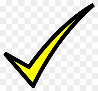 Yellow Check Mark Png Clipart