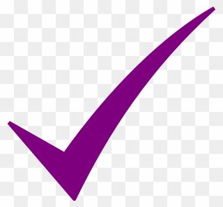 Clip Art Check Mark Symbol Clipart - Purple Check Mark Png Transparent Png