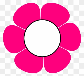 Pink Flower Clip Art 1 Pink F - Hippie Flowers Png Transparent Png